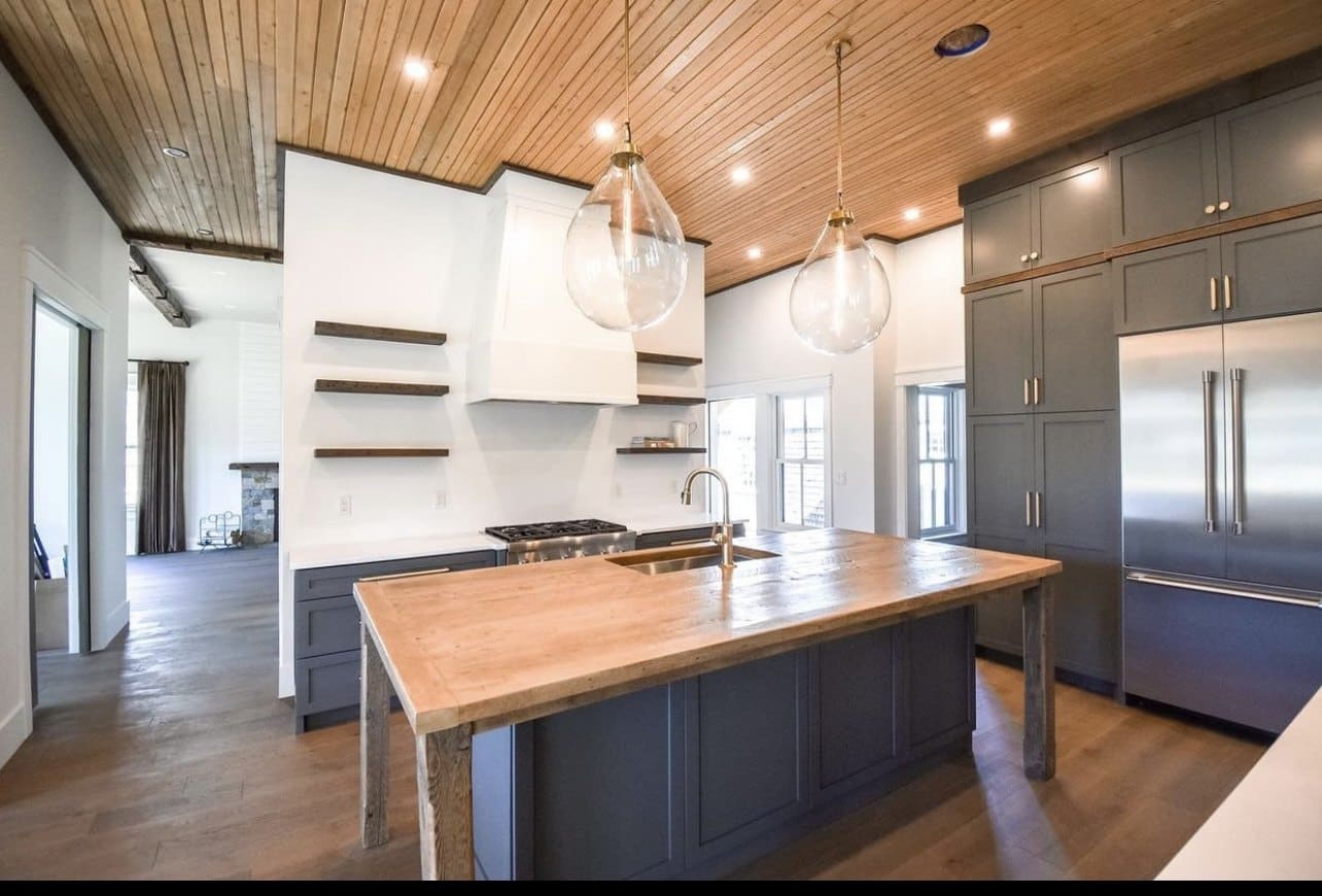 Modern kitchen island deep cleaning in Brewster MA - Sartori Cleaning